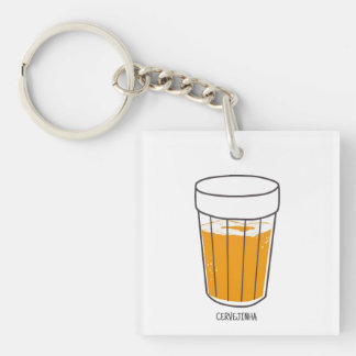 Cervejinha ビール シャツ – ブラジルのおもしろビール ラブ キーホルダー