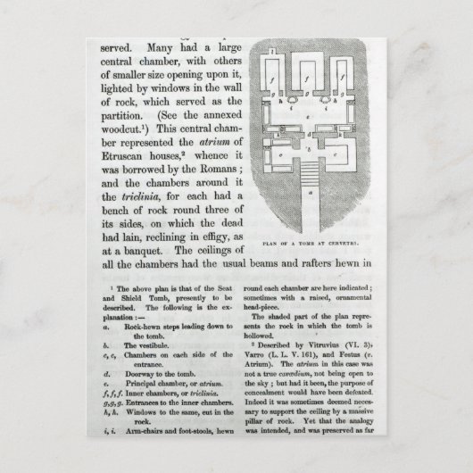 Cervetriの墓計画 ポストカード (正面)