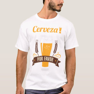 Cerveza Porの好意ビールおもしろいな飲むTシャツ Tシャツ
