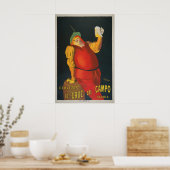Cervezas La Cruz Del Campo Poster - Cappiello ポスター (キッチン)