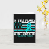 Cervical Cancer Awareness Women Men Cervical Cance カード (黄色い花)