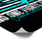 Cervical Cancer Awareness Women Men Cervical Cance ポスター (角)