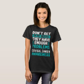 Cervical Cancer Cervical Cancer Awareness Day Tシャツ (正面フル)