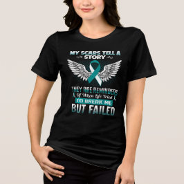 Cervical Cancer Women トライブレンドTシャツ