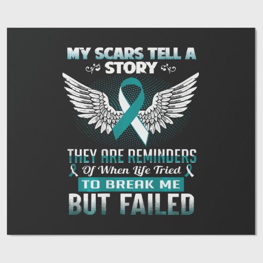 Cervical Cancer Women ラッピングペーパー (フラット)