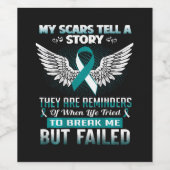 Cervical Cancer Women ワインラベル (シングルラベル)