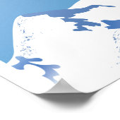 Cervinia,Breuil,Valle d'Aosta，イタリア，スキー ポスター (角)