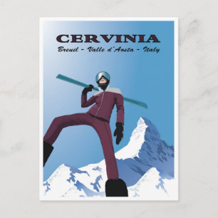 Cervinia,Breuil,Valle d'Aosta,イタリア, ポストカード
