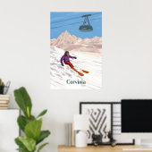 Cervinia Italy Ski Resort Travel Poster ポスター (ホームオフィス)