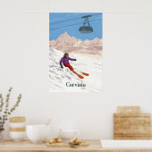 Cervinia Italy Ski Resort Travel Poster ポスター (キッチン)