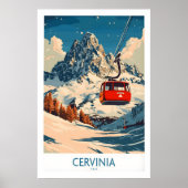 Cervinia Ski Poster 1 ポスター (正面)