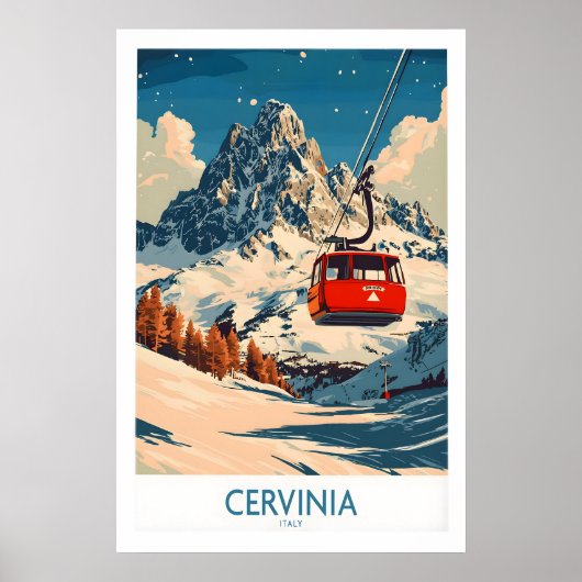 Cervinia Ski Poster 1 ポスター (正面)