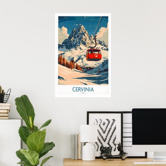 Cervinia Ski Poster 1 ポスター (ホームオフィス)