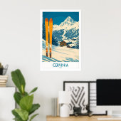 Cervinia Ski Wall Art Poster 1 ポスター (ホームオフィス)
