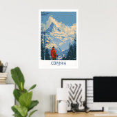 Cervinia Travel Poster - Italy 1 ポスター (ホームオフィス)