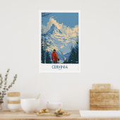 Cervinia Travel Poster - Italy 1 ポスター (キッチン)