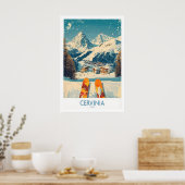 Cervinia Wall Art Ski Poster Italy 1 ポスター (キッチン)
