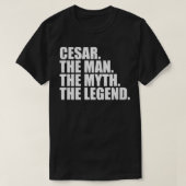 CesarCesar名Cesar与え名 Tシャツ (デザイン正面)