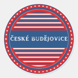 Ceske Budejovice City Pride Emblem Czech Identity ラウンドシール