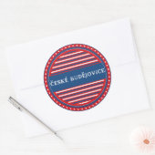 Ceske Budejovice City Pride Emblem Czech Identity ラウンドシール (封筒)