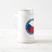 Československo shield ビールジョッキ (正面左)