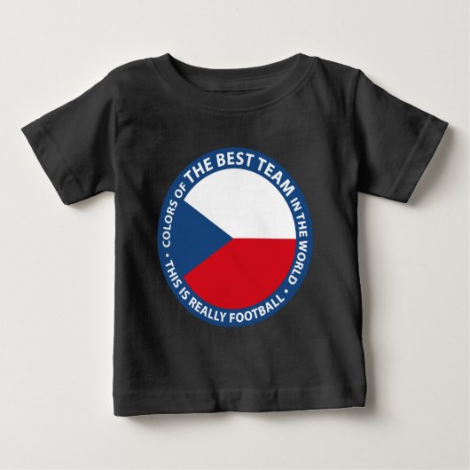 Československo shield ベビーTシャツ (正面)