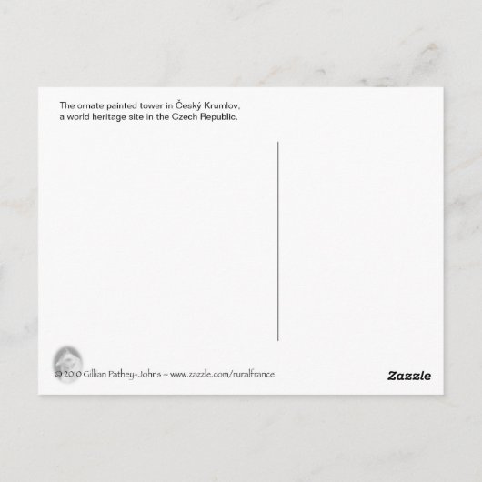 Cesky Krumlovはがき ポストカード (裏面)