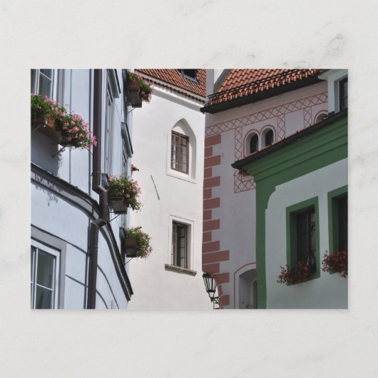 Cesky Krumlov古い町のはがき ポストカード (正面)