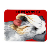 Cesky Terrierカラーブロック マグネット (横)