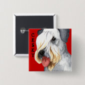 Cesky Terrierカラーブロック 缶バッジ (正面&裏面)