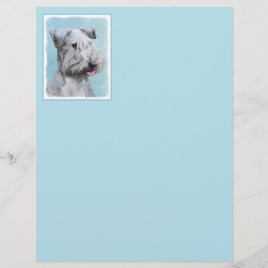 Cesky Terrier 絵画's – かわいいオリジナルドッグアート (正面)