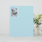 Cesky Terrier 絵画's – かわいいオリジナルドッグアート (スタンド正面)