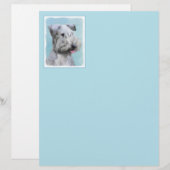 Cesky Terrier 絵画's – かわいいオリジナルドッグアート (正面/裏面)