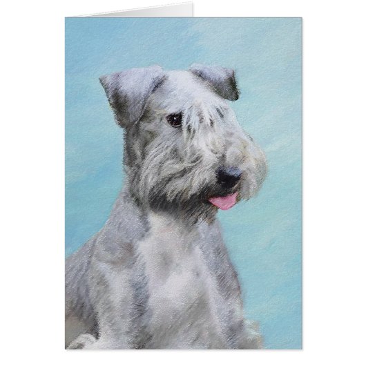 Cesky Terrier 絵画's – かわいいオリジナルドッグアート (正面)