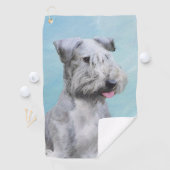 Cesky Terrier 絵画's – かわいいオリジナルドッグアート ゴルフタオル (インサイチュ)