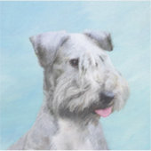Cesky Terrier 絵画's – かわいいオリジナルドッグアート シール (正面)