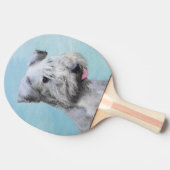 Cesky Terrier 絵画's – かわいいオリジナルドッグアート 卓球ラケット (横)