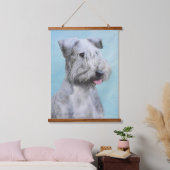 Cesky Terrier 絵画's – かわいいオリジナルドッグアート 吊り下げ型タペストリー (寝室)