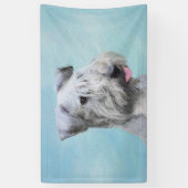 Cesky Terrier 絵画's – かわいいオリジナルドッグアート 横断幕 (縦)