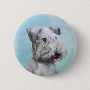 Cesky Terrier 絵画's – かわいいオリジナルドッグアート 缶バッジ