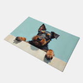 Cesky Terrier Doormat Art ドアマット (アングル)