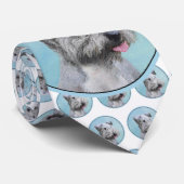 Cesky Terrier Painting - Cute Original Dog Art ネクタイ (ロール)