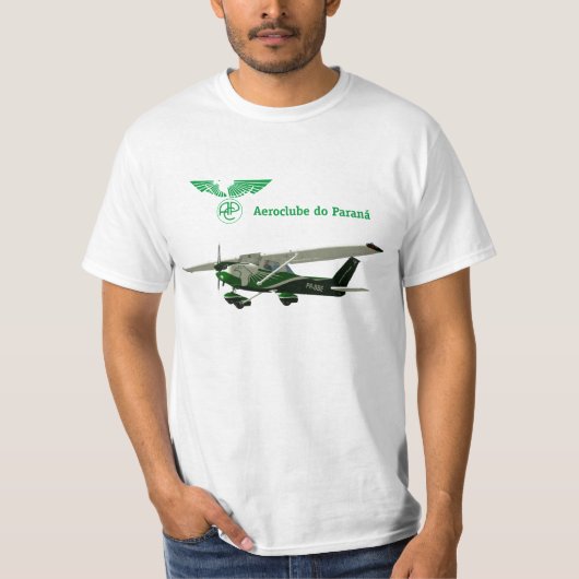 Cessna 152 Aeroclube do Paraná - PR-BBE Tシャツ (正面)