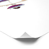 Cessna 172 Skyhawk Illustration Bold Text Design フォトプリント (角)