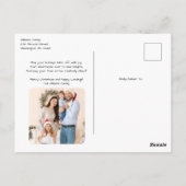 Cessna Airplane carries Christmas Tree Photo Funny ポストカード (裏面)