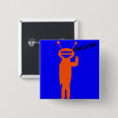 C'estのLaは竸います! 正方形の外国ボタン 缶バッジ (正面&裏面)