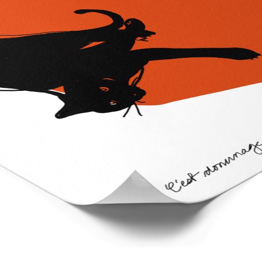 C'est Domage (What A恥) ポスター (角)