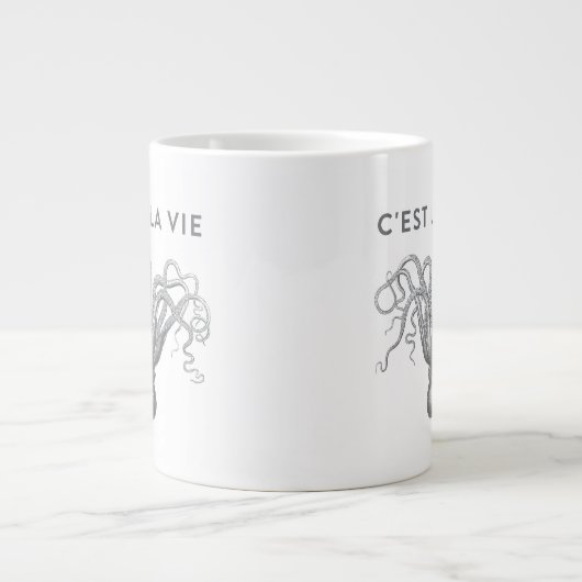C'EST LA VIEタココーヒーマグ ジャンボコーヒーマグカップ (正面)