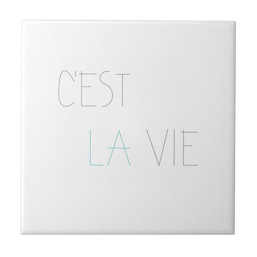 C'est La Vie – それは人生だ タイル (正面)