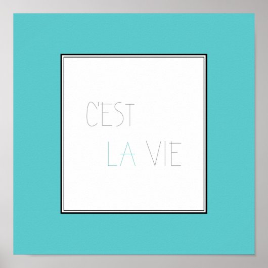 C'est La Vie – それは人生だ ポスター (正面)